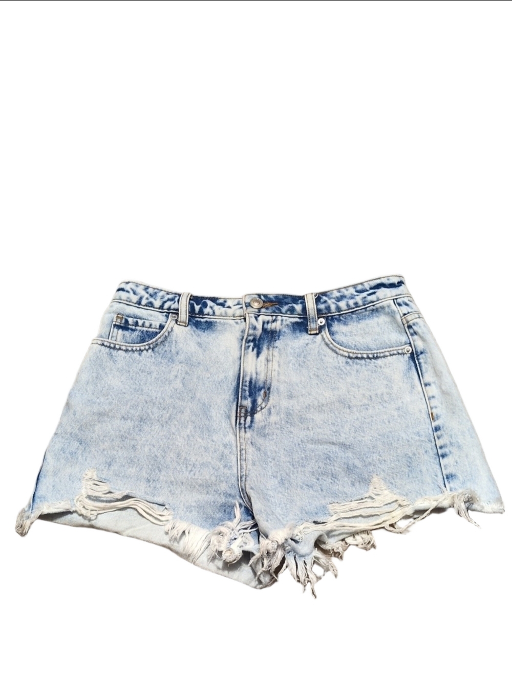 Princess Polly Acid Washed Cutoff Distressed Shorts Size 6